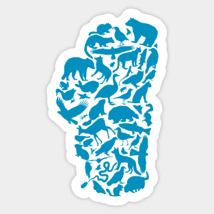 Lake Tahoe Creatures - Blue Sticker